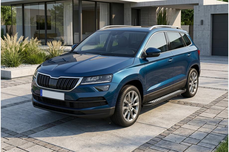 Skoda Karoq 2018– Bočné nášľapy New Vision Black (2 ks, hliník) Image