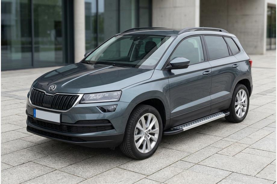Skoda Karoq 2018– Bočné nášľapy New Vision Grey (2 ks, hliník) Fotografia 1