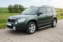 Skoda Yeti 2009–2017 Bočné nášľapy BlackLine (2 ks, hliník) fotografia 1