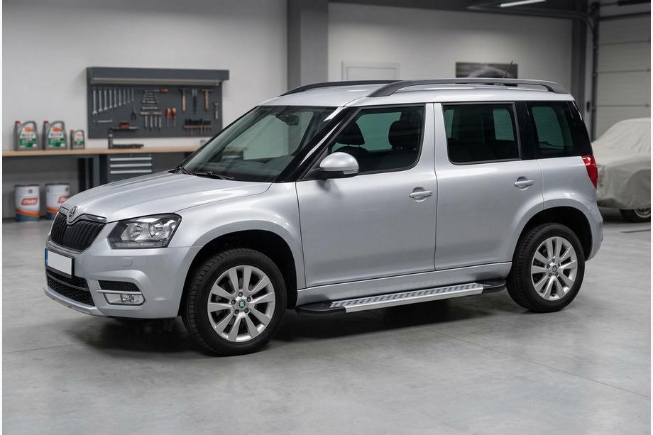 Skoda Yeti 2009–2017 Bočné nášľapy New Vision Grey (2 ks, hliník) Image