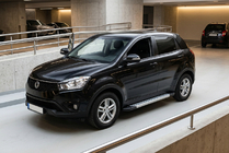 SsangYong Korando 2010–2019 Bočné nášľapy New Vision Grey (2 ks, hliník) fotografia 1