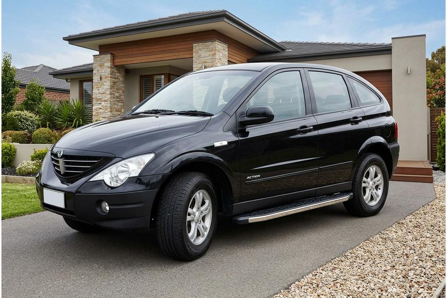 SsangYong Action 2005–2018 Bočné nášľapy BlackLine (2 ks, hliník) Image