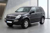 SsangYong Rexton I 2001–2017 Bočné nášľapy BlackLine (2 ks, hliník) fotografia 1