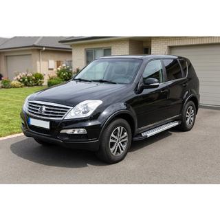 Bočné nášľapy Vision New Grey (2 ks, hliník) SsangYong Rexton I 2001–2017 fotografia 1