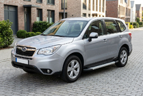 Subaru Forester 2013–2018 Bočné nášľapy New Vision Grey (2 ks, hliník) fotografia 1
