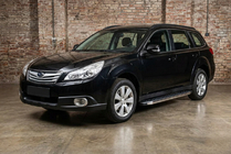 Subaru Outback 2009–2014 Bočné nášľapy BlackLine (2 ks, hliník) fotografia 1
