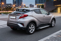 Toyota C-HR 2016–2023 Bočné nášľapy New Vision Grey (2 ks, hliník) fotografia 1