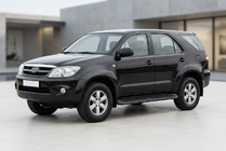 Toyota Fortuner 2006–2015 Bočné nášľapy Tayga Black (2 ks, hliník) fotografia 1