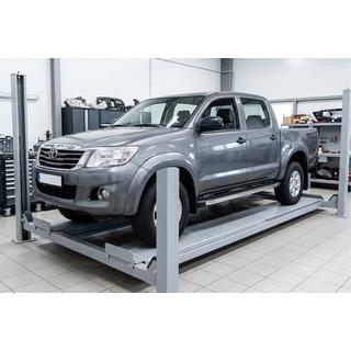 Bočné nášľapy BlackLine (2 ks, hliník) Toyota Hilux 2006–2015 fotografia 1