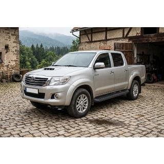 Bočné prahy Tayga Black (2 ks, hliník) Toyota Hilux 2006–2015 fotografia 1