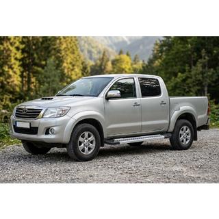 Bočné nášľapy New Vision Grey (2 ks, hliník) Toyota Hilux 2006–2015 fotografia 1