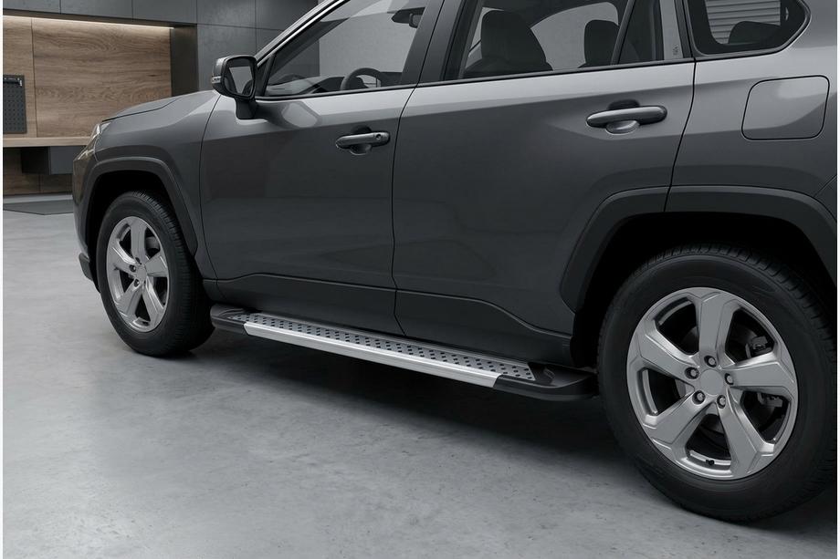 Toyota Rav 4 2019–2025 Bočné nášľapy New Vision Grey (2 ks, hliník) Fotografia 1