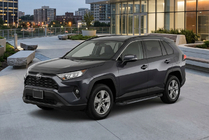 Toyota Rav 4 2019–2025 Bočné nášľapy RedLine Black (2 ks, hliník) fotografia 1