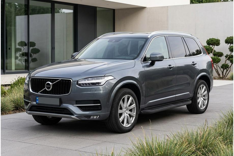 Volvo XC90 2015– Bočné prahy Tayga Black (2 ks, hliník) Image