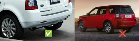 Land Rover Freelander II 2006–2014 Zásterky Premium (4 ks) fotografia 3