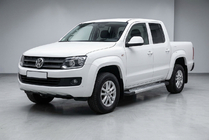 Volkswagen Amarok 2010–2022 Bočné nášľapy New Vision Grey (2 ks, hliník) fotografia 1