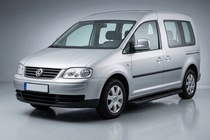 Volkswagen Caddy 2004–2010 Bočné prahy Tayga Black (2 ks, hliník) Maxi rázvor fotografia 1