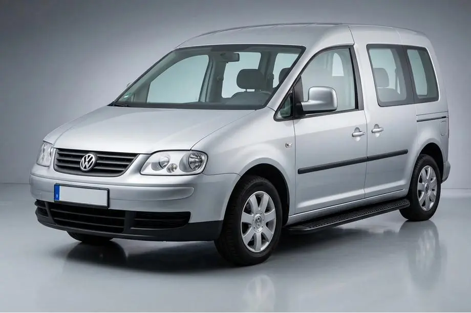 Volkswagen Caddy 2004–2010 Bočné prahy Tayga Black (2 ks, hliník) Image