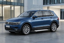 Volkswagen Tiguan 2016–2023 Bočné nášľapy New Vision Grey (2 ks, hliník) fotografia 1