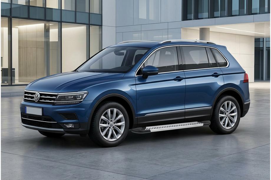 Volkswagen Tiguan 2016–2023 Bočné nášľapy New Vision Grey (2 ks, hliník) Image