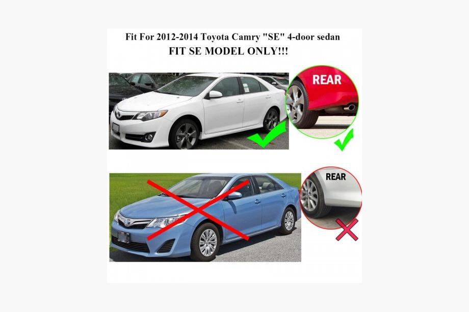 Toyota Camry 2011–2017 Prémiové zástierky (pre USA SE, 2011-2014, 4 ks) Fotografia 3