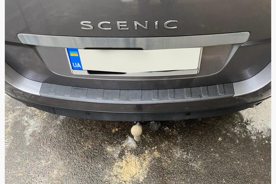 Renault Scenic/Grand 2009–2016 Chrómová lišta na zadný nárazník DDU (pre Grand, ABS) Fotografia 7