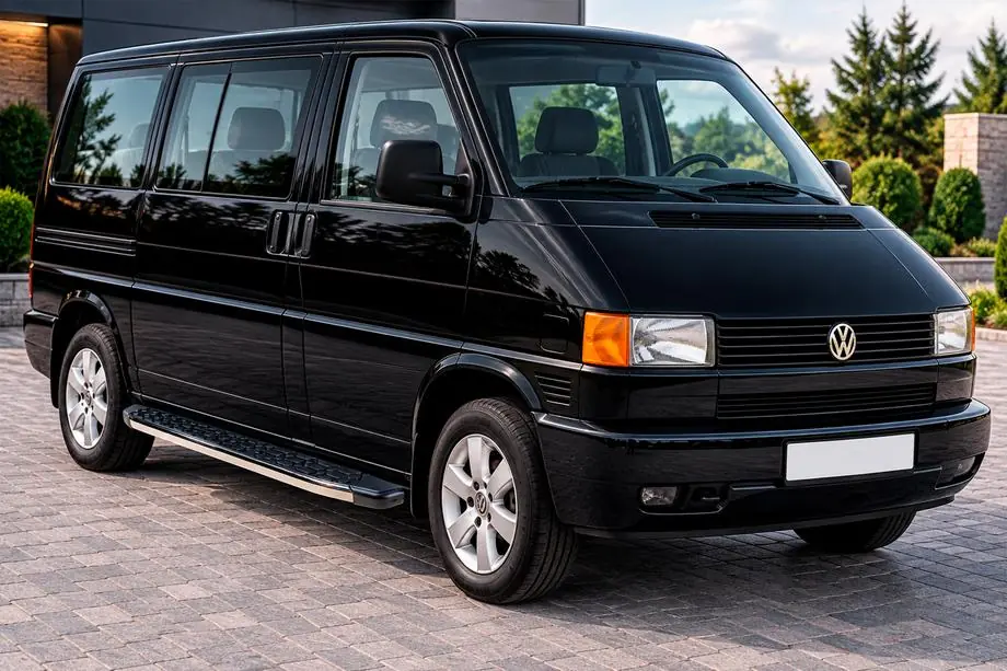 Volkswagen T4 Caravelle/Multivan 1990–2003 Bočné nášľapy BlackLine (2 ks, hliník) Fotografia 1