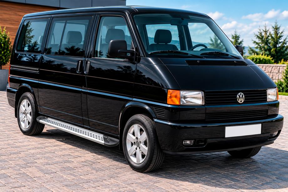 Volkswagen T4 Caravelle/Multivan 1990–2003 Bočné nášľapy New Vision Grey (2 ks, hliník) Image