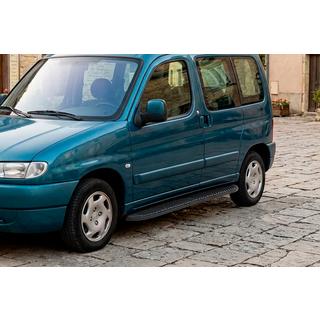 Bočné prahy Tayga Black (2 ks, hliník) Peugeot Partner 1996–2008 fotografia 1