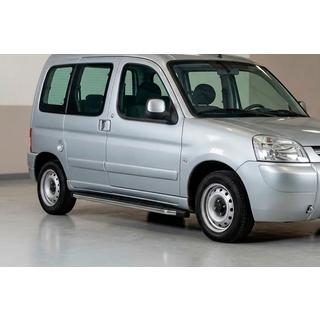 Bočné nášľapy BlackLine (2 ks, hliník) Peugeot Partner 1996–2008 fotografia 1