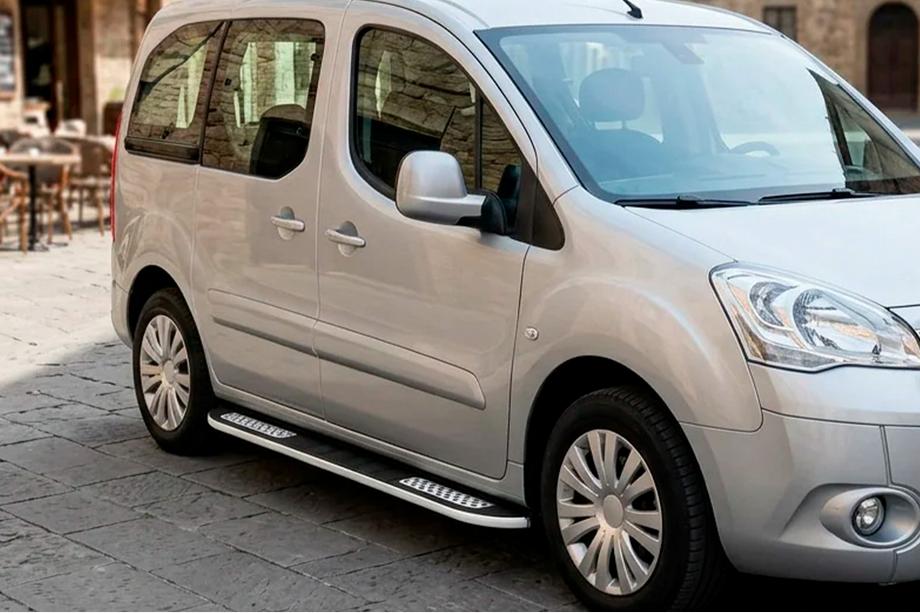 Peugeot Partner Tepee 2008–2018 Bočné nášľapy Tayga V2 (2 ks, hliník) Image