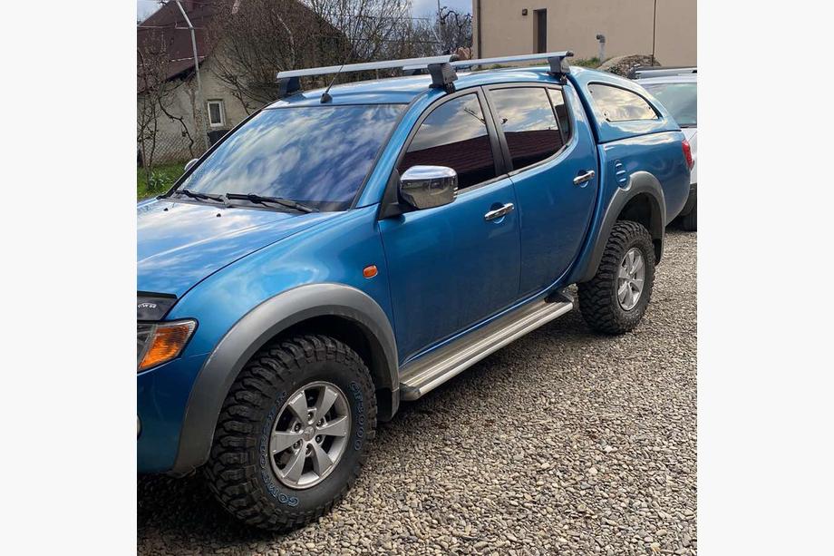 Mitsubishi L200 2006–2015 Priečniky na hladkú strechu (2 ks, Asaf V4) Image