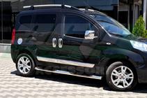Fiat Fiorino/Qubo 2008–2024 Nerezové dverné lišty (4 ks) Carmos - turecká oceľ fotografia 7