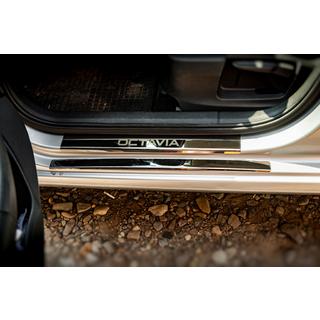 Carmos V1 kryty prahov (8 ks, nehrdzavejúca oceľ) Skoda Octavia III A7 2013–2019 fotografia 2