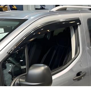 Deflektory okien s chrómovou lištou (2 ks, Niken) Citroen Berlingo/Multispace 2018– fotografia 2