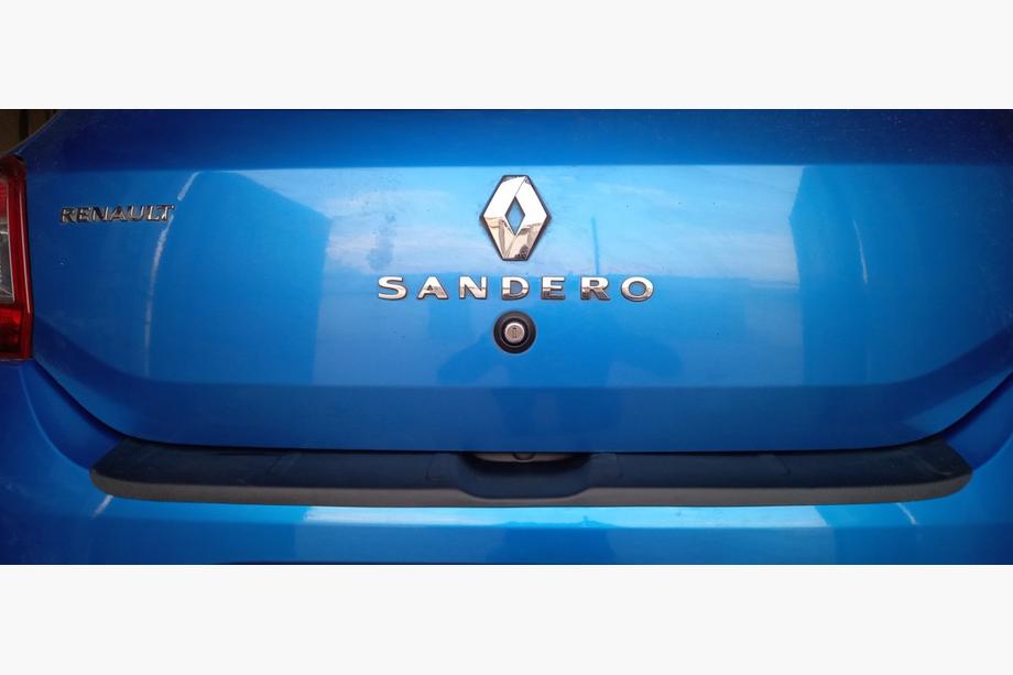 Renault Sandero 2013–2022 Lišta na zadný nárazník EuroCap (ABS) Fotografia 5