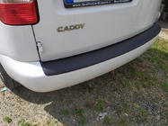 Volkswagen Caddy 2004–2010 Chrómová lišta na zadný nárazník (ABS) fotografia 1