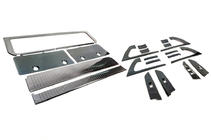 Toyota Land Cruiser 200 2007–2021 Sada vložiek (tmavý brúsený hliník) fotografia 4