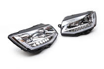 Volkswagen T6 2015–2024 Predné svetlomety s LED svetlami 2015-2019 (Silver, 2 ks) fotografia 3