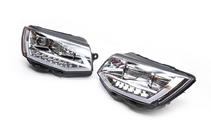 Volkswagen T6 2015–2024 Predné svetlomety s LED svetlami 2015-2019 (Silver, 2 ks) fotografia 4