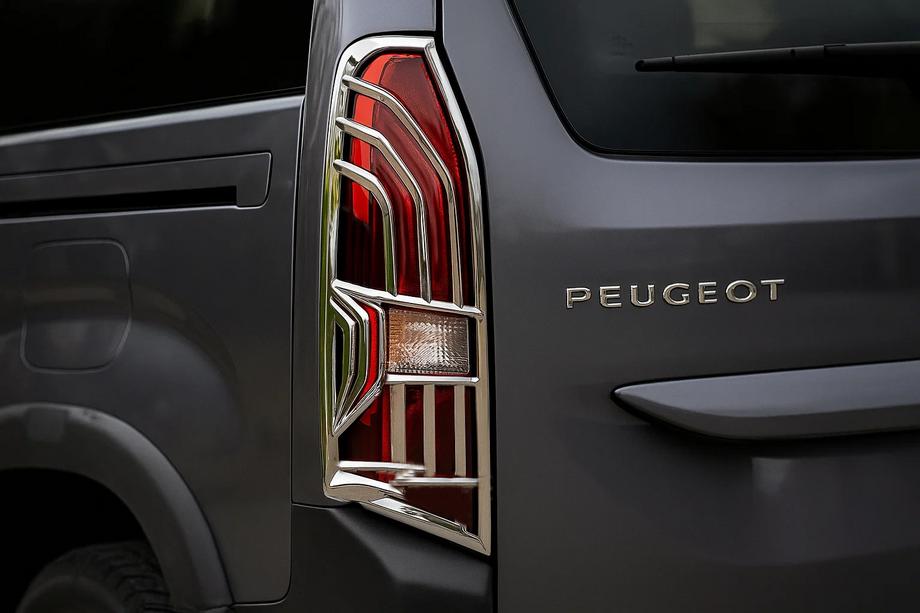 Peugeot Partner/Rifter 2019– Chrómové kryty zadných svetiel (2 ks, ABS) Image