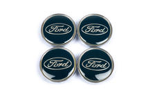 Ford Stredové krytky diskov 61/56 mm modré (4 ks) fotografia 2