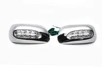 Toyota Corolla 2002–2007 Chrómové kryty zrkadiel pre LED (2002-2005, 2 ks, plast) fotografia 3