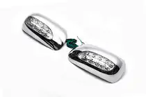 Toyota Corolla 2002–2007 Chrómové kryty zrkadiel pre LED (2002-2005, 2 ks, plast) fotografia 4