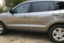 Hyundai Santa Fe 2 2006–2012 Nerezové dverné lišty (4 ks) fotografia 1