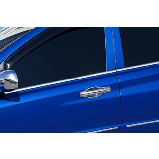 Lišty na bočné okná PickUp (4 ks, nerez) SsangYong Action 2005–2018