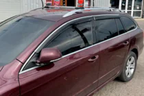 Skoda Superb 2009–2015 Okenné deflektory s chrómovou lištou SW (4 ks, HIC) fotografia 2