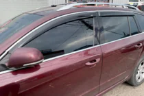 Skoda Superb 2009–2015 Okenné deflektory s chrómovou lištou SW (4 ks, HIC) fotografia 1