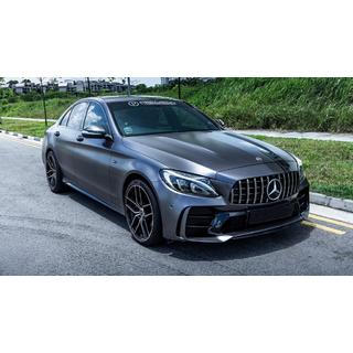 Súprava bodykitu s kompletným zadným nárazníkom (dizajn Black Mamba C63GT) Mercedes C-сlass W205 2014–2021 fotografia 3