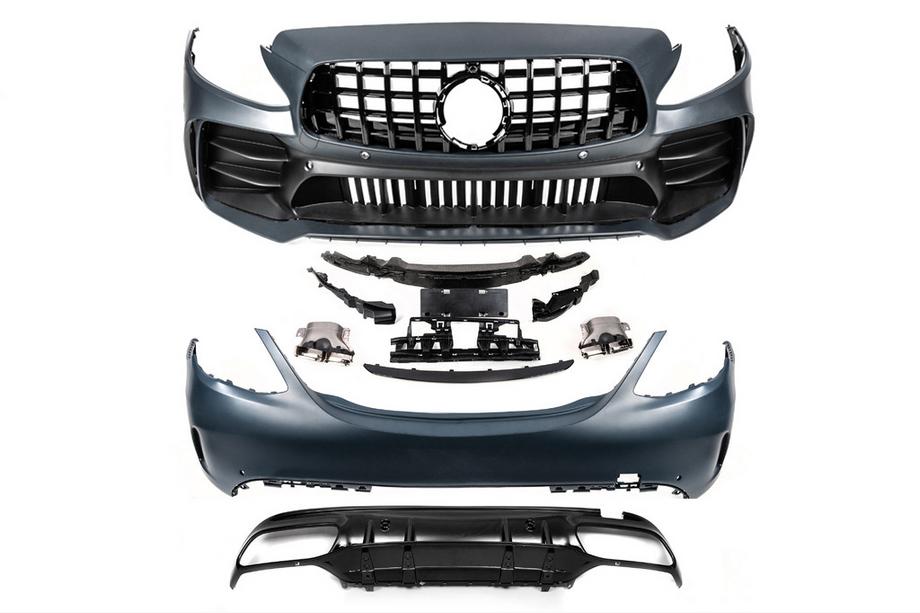 Mercedes C-class W205 2014–2021 Súprava bodykitu s kompletným zadným nárazníkom (dizajn Black Mamba C63GT) Fotografia 11